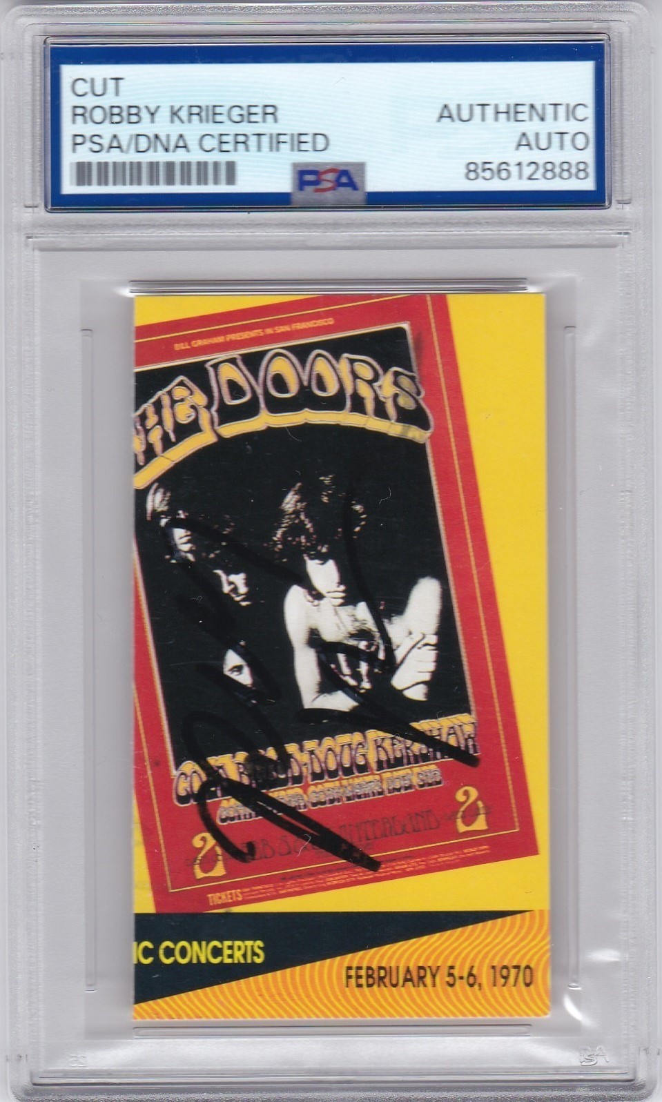 ROBBY KRIEGER PSA DNA AUTOGRAPHED SIGNED THE DOORS GUITARIST 1991 MUSICARDS ROBBY KRIEGER PSA DNA AUTOGRAPHED SIGNED THE DOORS GUITARIST 1991 MUSICARDS