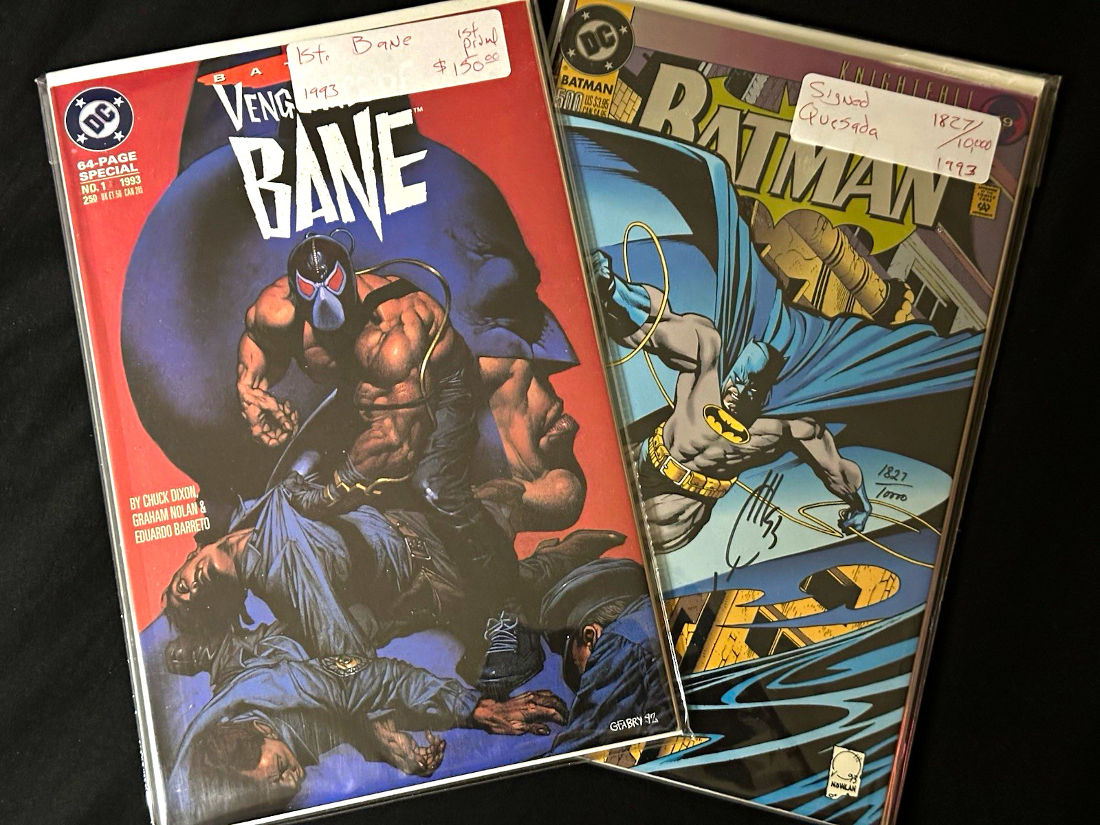 Vengeance of Bane #1 (1st print) & Batman 500 signed Quesada lot Vengeance of Bane #1 (1st print) & Batman 500 signed Quesada lot