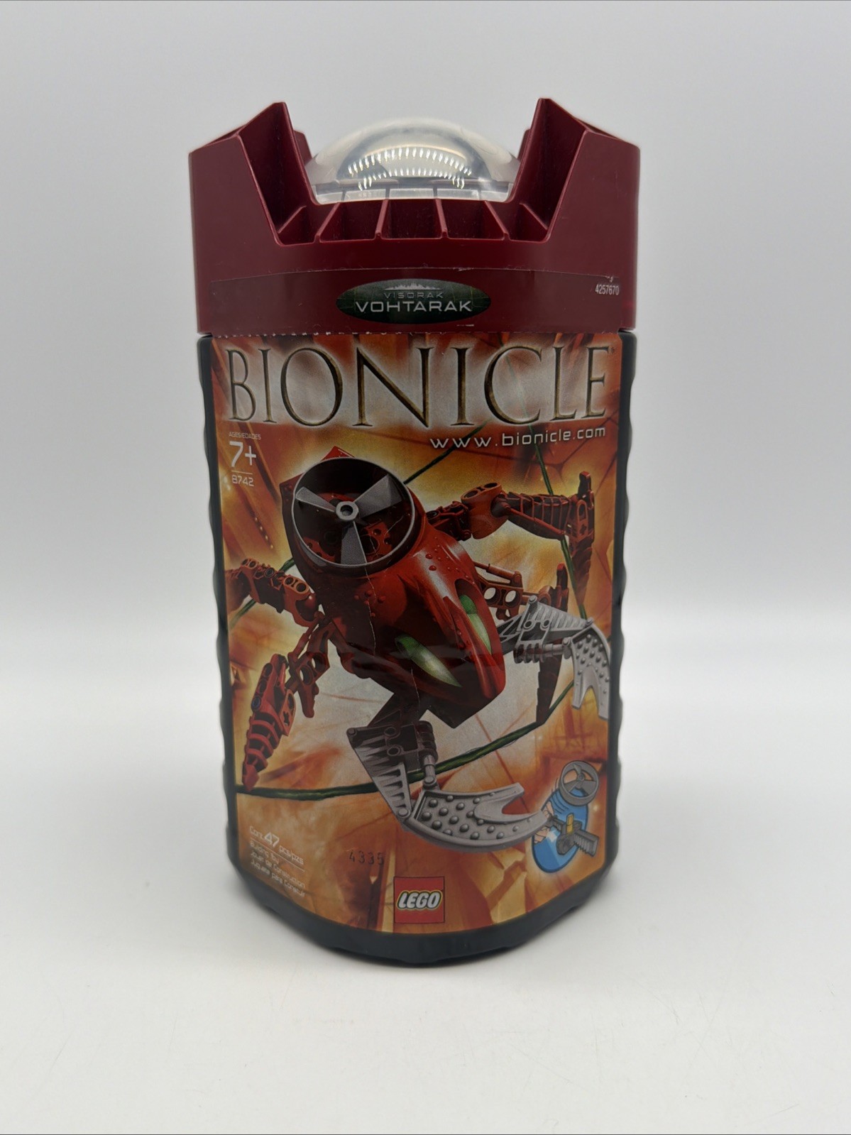 LEGO Bionicle Visorak Vohtarak 8742 New Factory Sealed Canister 2005 Hordika