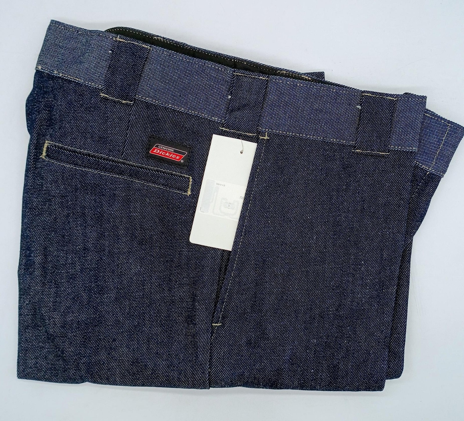 Dickies Men\'s Original 874 Navy Denim Work Pants Jeans, 34W x 32L