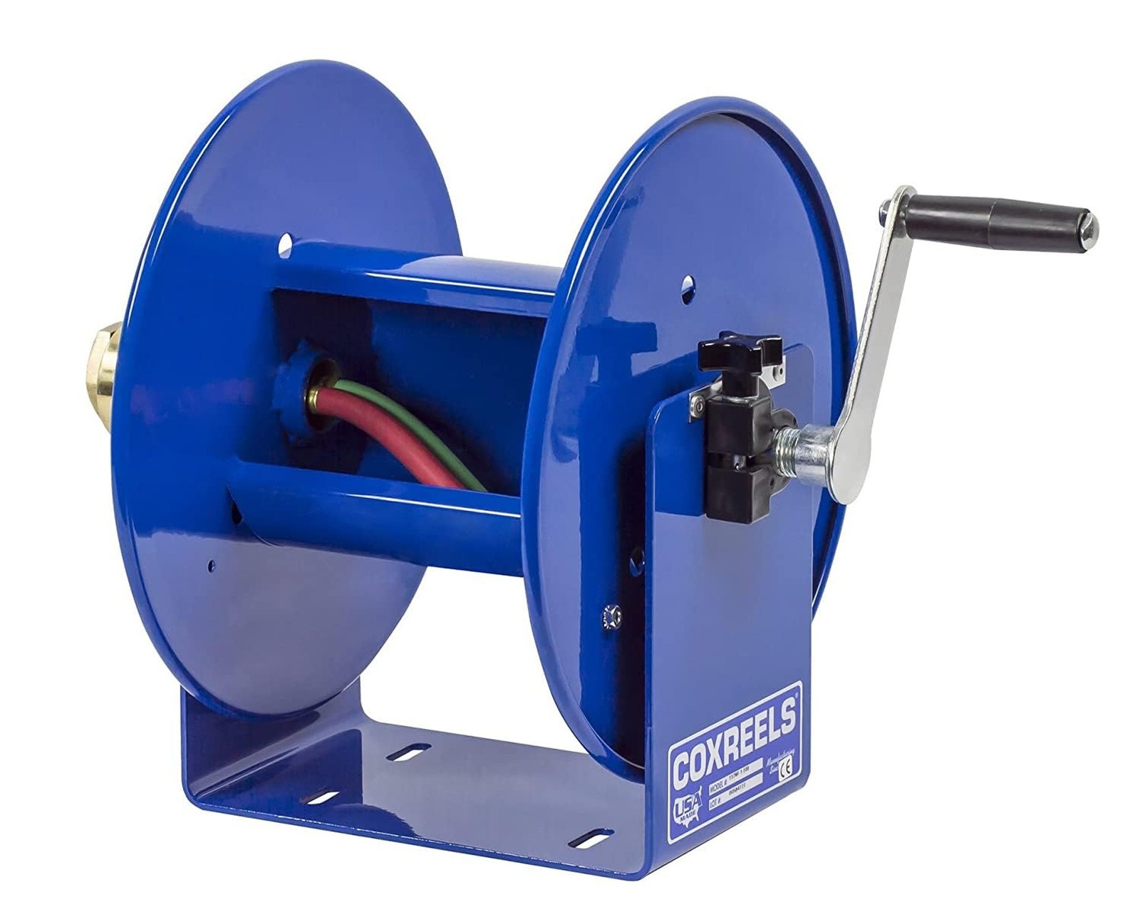 Coxreels 112WL-1-100 Hand Crank Steel Welding Hose Reel, 100W Series – ¼” x 1...