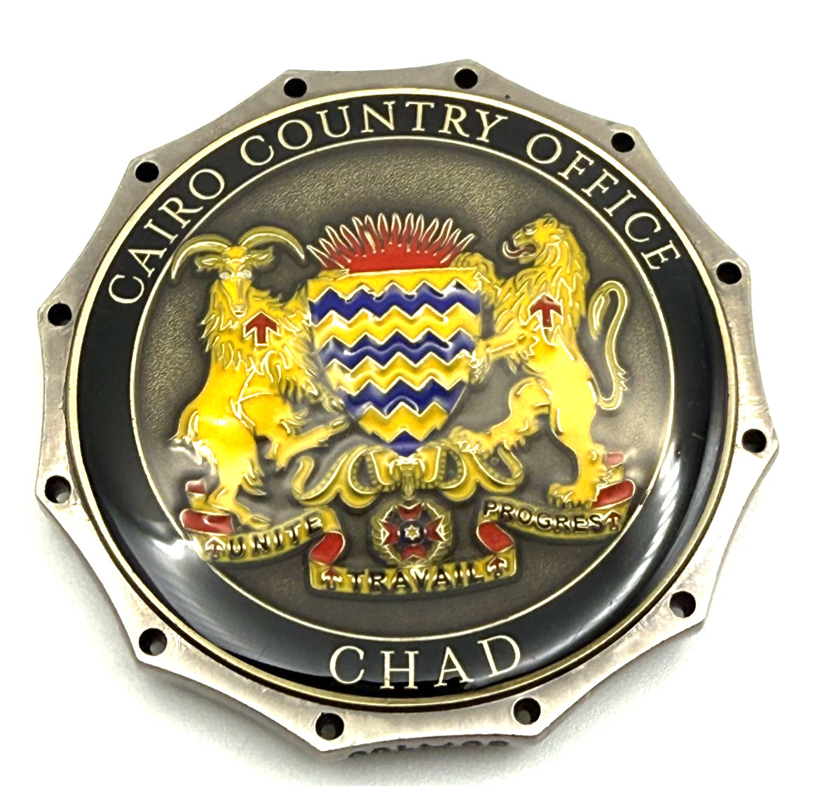 G67 DEA Cairo Country Office Chad Serialized Narcotics Police Challenge Coin G67 DEA Cairo Country Office Chad Serialized Narcotics Police Challenge Coin