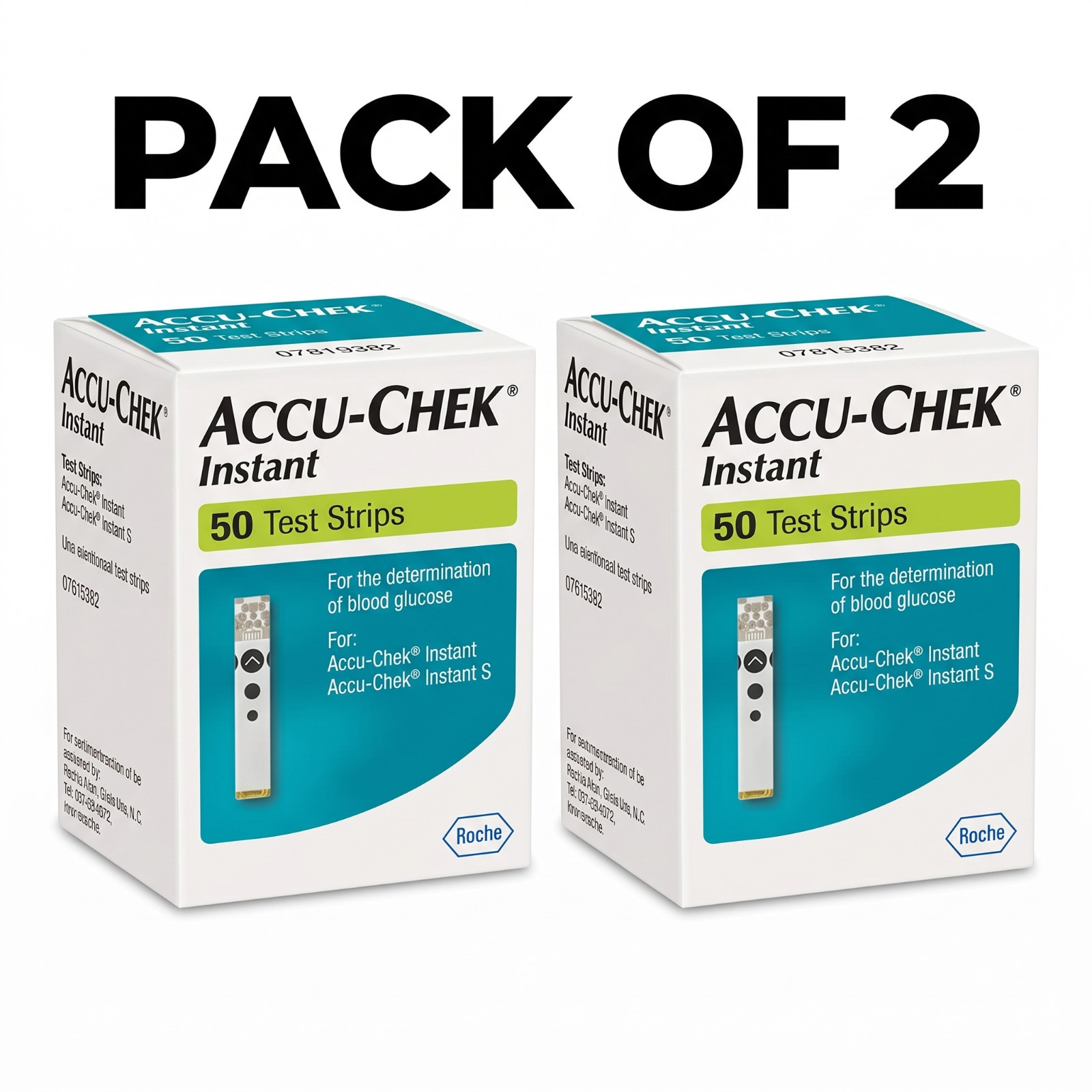 Accu-Chek Instant Test Strips 50x2 (100 Total) EXP 06/23/2027 Glucose Meter Accu-Chek Instant Test Strips 50x2 (100 Total) EXP 06/23/2027 Glucose Meter