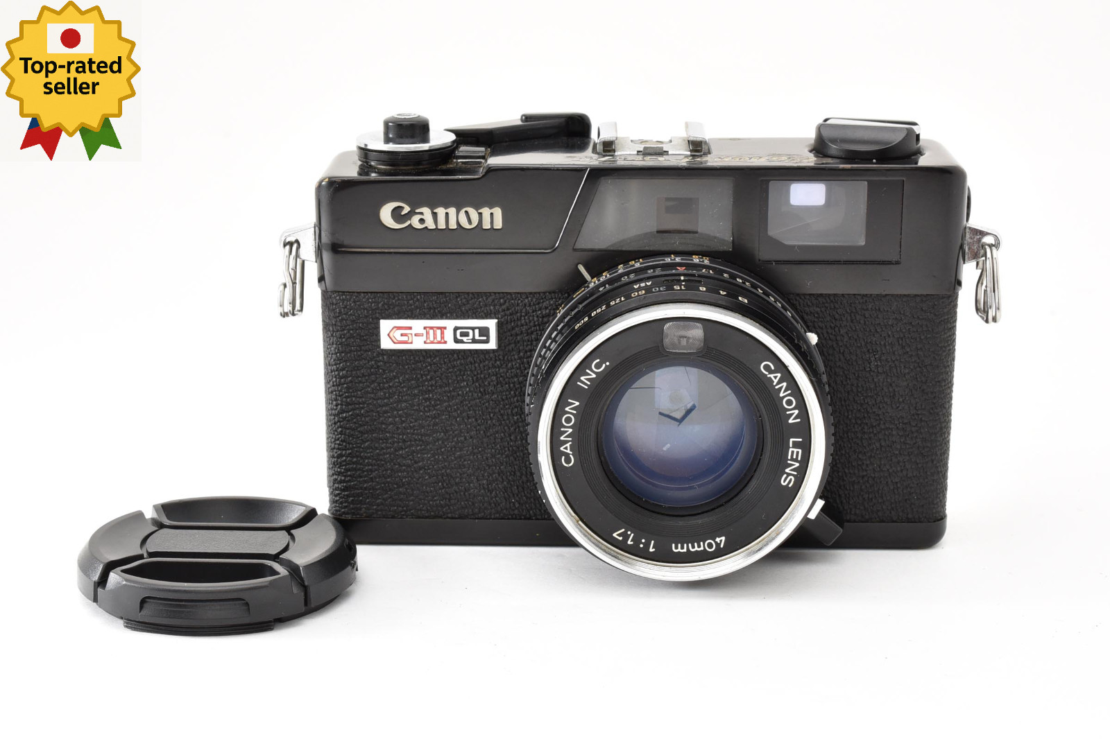 [EXC+5] Canon Canonet QL17 G-III Black 40mm F1.7 Rangefinder Camera JAPAN