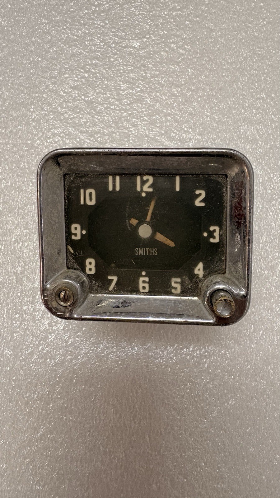 OEM Jaguar MK IX MK9 VIII SMITHS Dashboard Clock Rectangular UNTESTED/FOR PARTS
