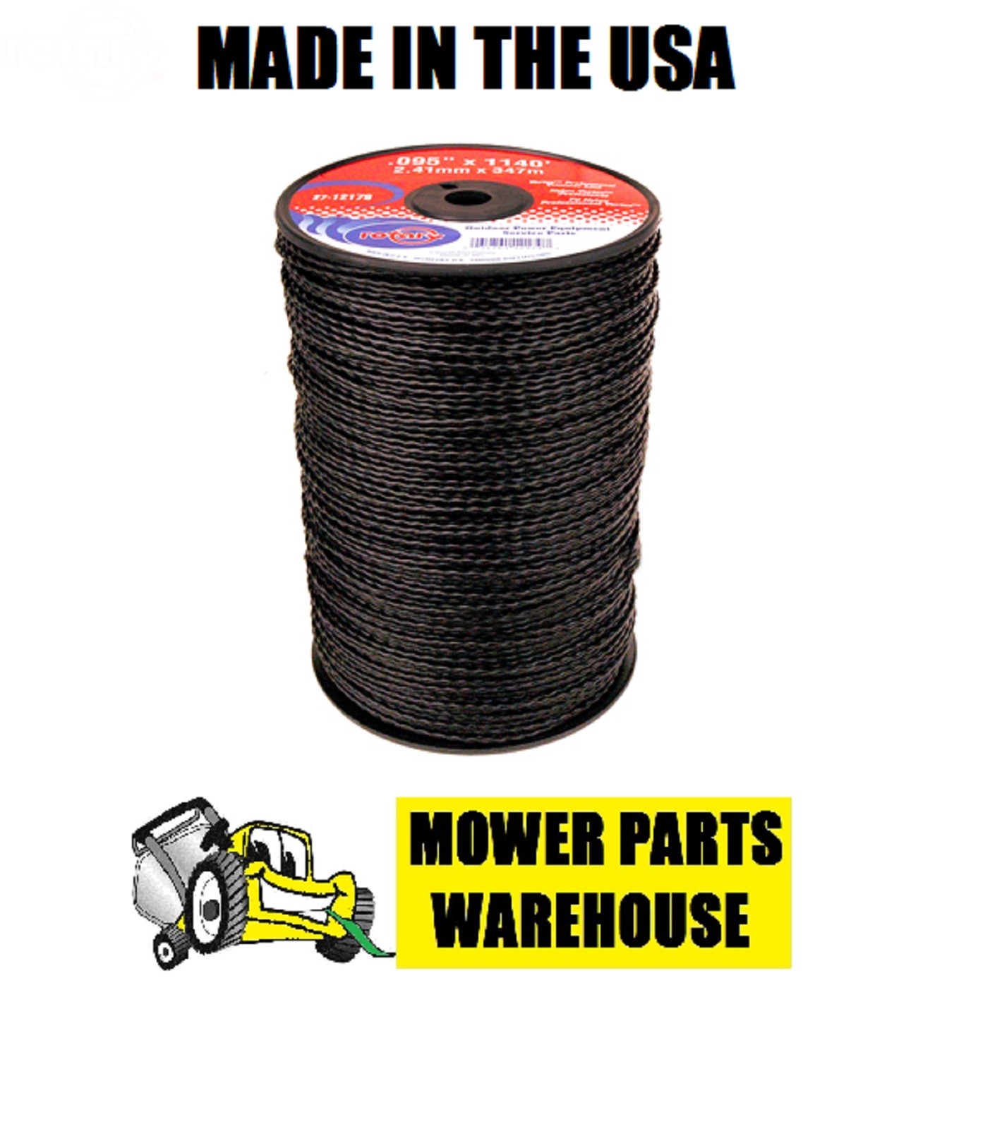 BLACK PROFESSIONAL VORTEX TWISTED TRIMMER LINE .095 1140\' SPOOL MADE IN THE USA BLACK PROFESSIONAL VORTEX TWISTED TRIMMER LINE .095 1140\' SPOOL MADE IN THE USA