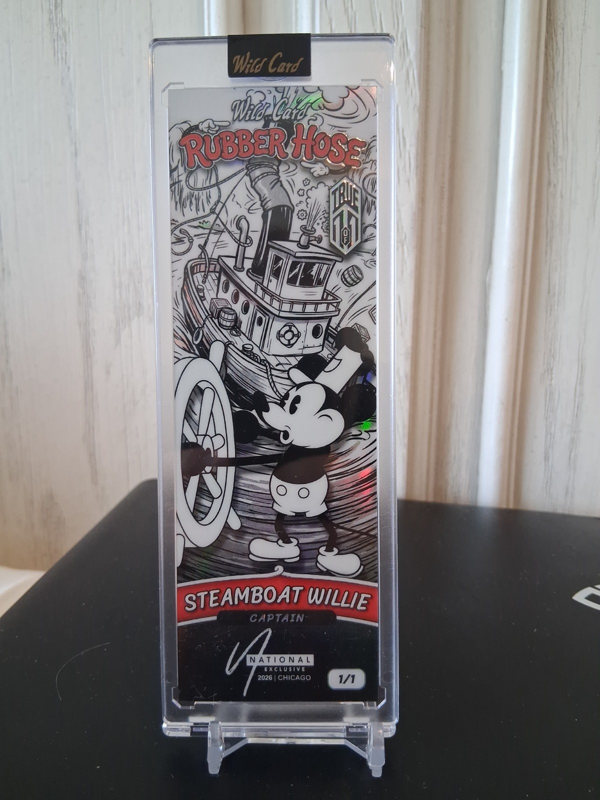 2026 Wild Card Steamboat Willie Rubber Hose Slim Gem True 1/1 National Exclusive 2026 Wild Card Steamboat Willie Rubber Hose Slim Gem True 1/1 National Exclusive