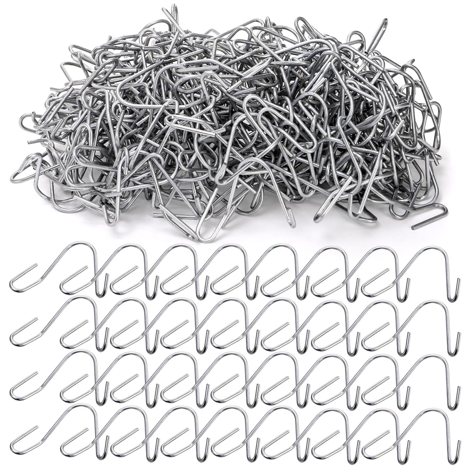 250 Pcs T-Post Wire Clip Galvanized Steel Fence Clips, Convenient Pre-Cut Wire