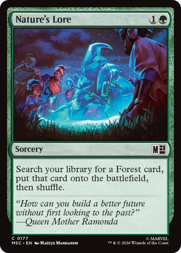 MTG MSC C Nature\'s Lore #177 NM