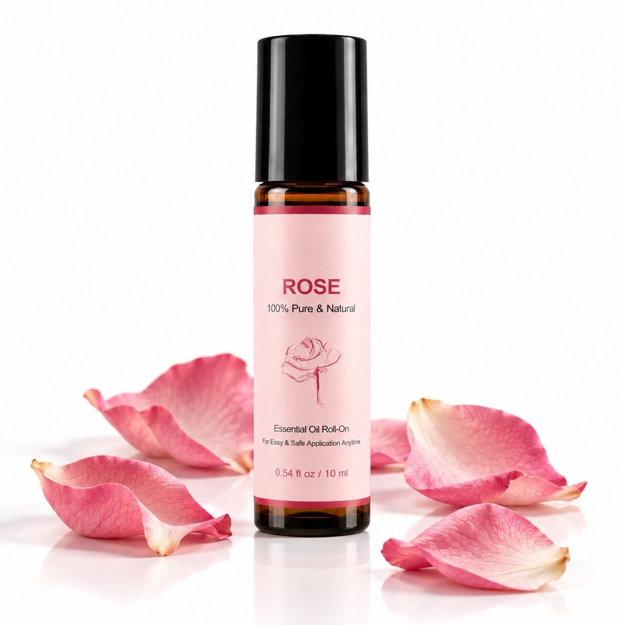 Rose Essential Oil Roll-On 10ml Natural Floral Aromatherapy