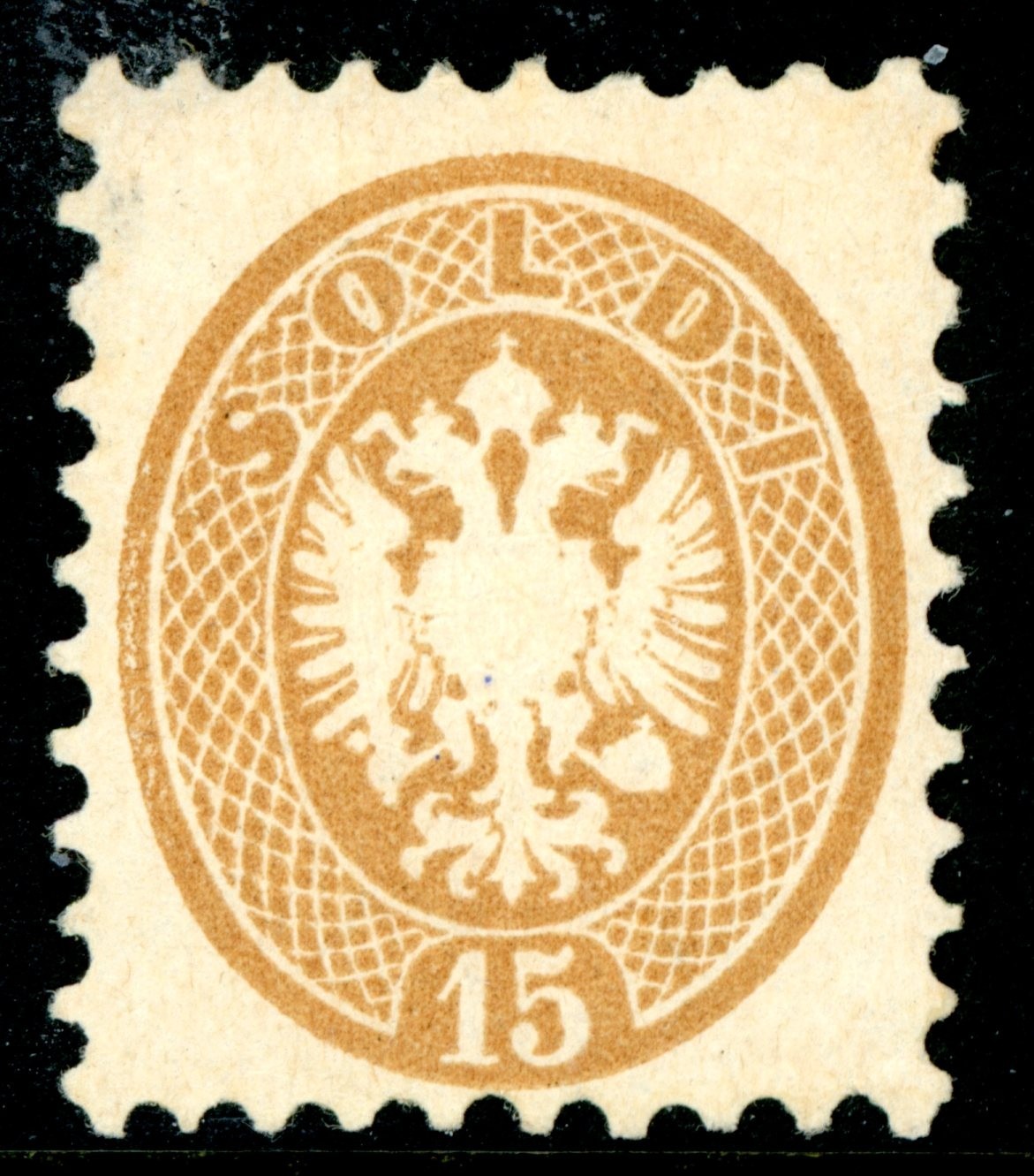 Austria 1864 First Issues 15 Soldi Yellow Brown Perf 9½ Scott #24 Mint I780 Austria 1864 First Issues 15 Soldi Yellow Brown Perf 9½ Scott #24 Mint I780