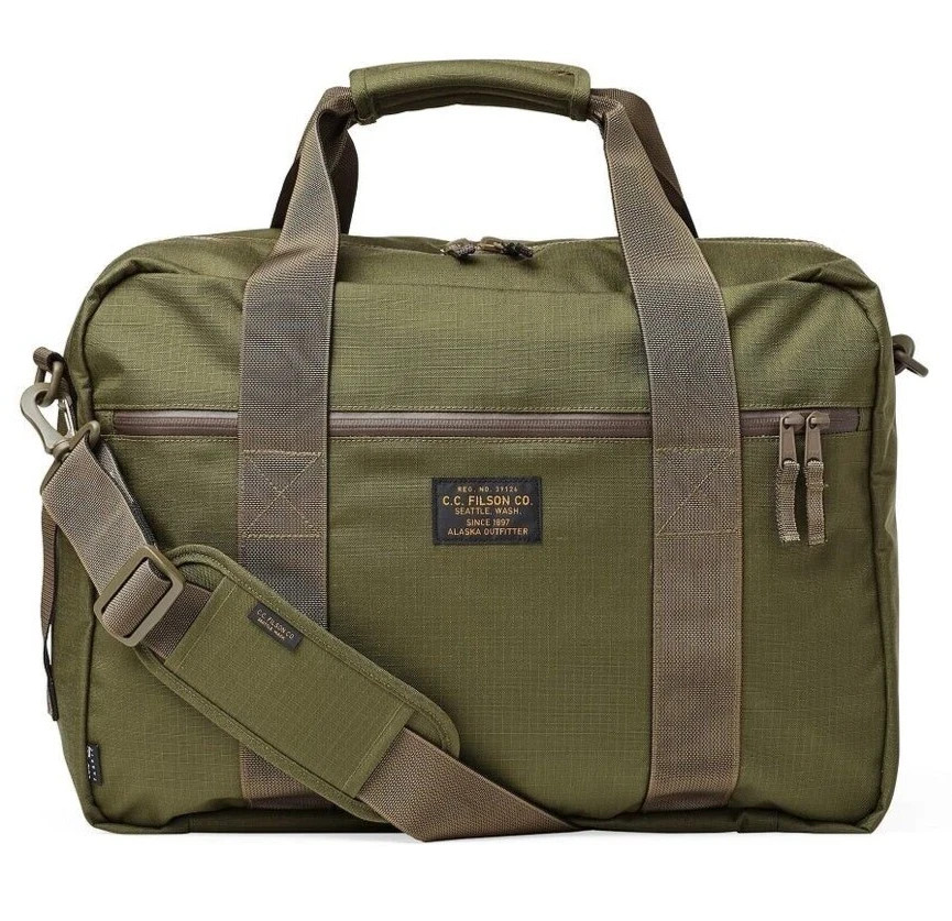 Filson Ripstop Nylon Pullman Bag - Surplus Green - Duffle Briefcase Backpack NEW Filson Ripstop Nylon Pullman Bag - Surplus Green - Duffle Briefcase Backpack NEW