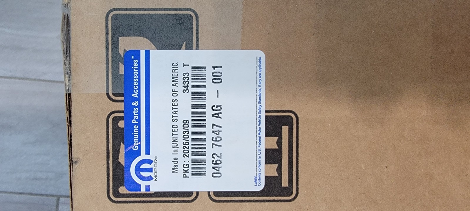 Genuine Sealed Mopar Egr Cooler 04627647AG 6.4 Hemi V8 Gas Genuine Sealed Mopar Egr Cooler 04627647AG 6.4 Hemi V8 Gas