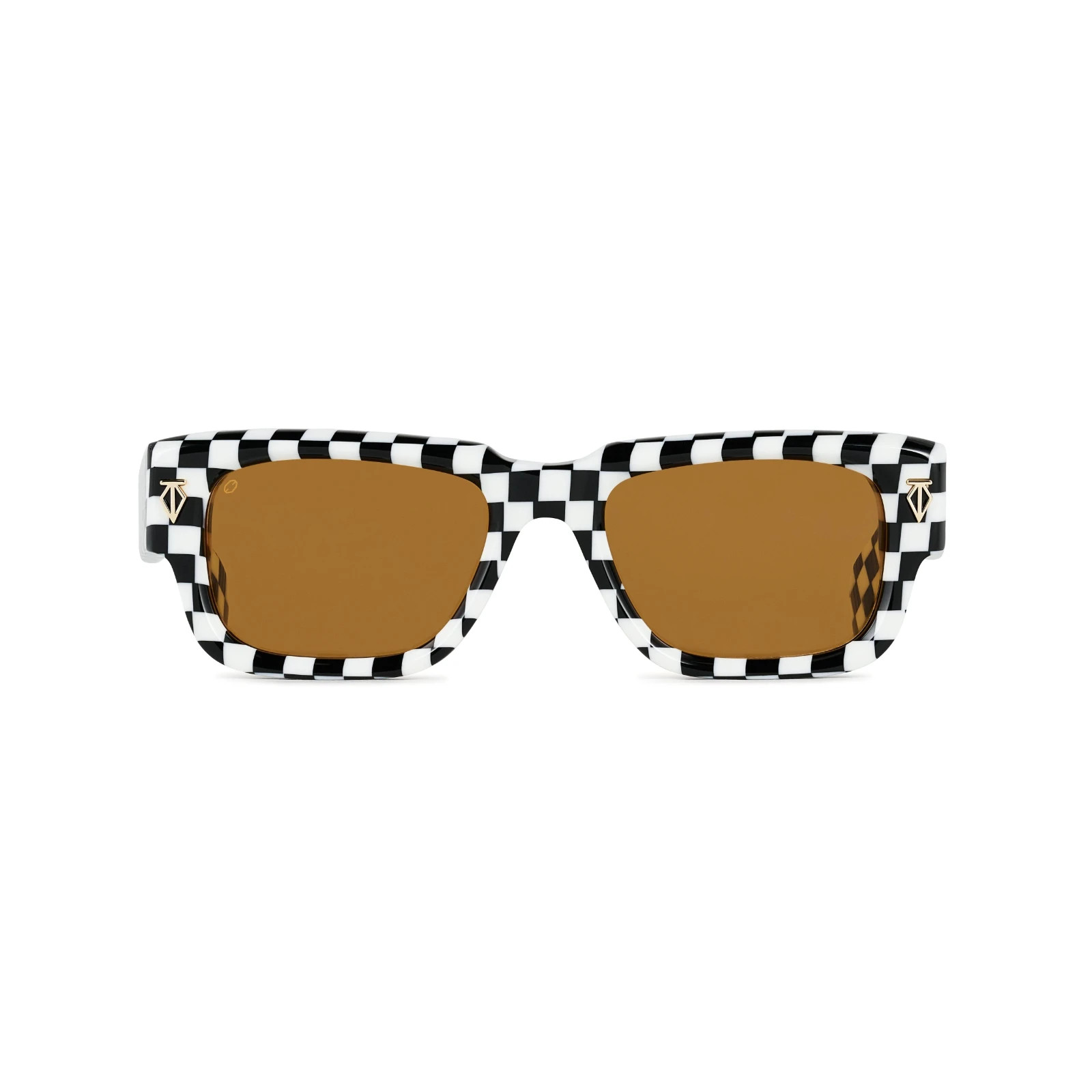 T HENRI TAYCAN Finish Line Checker Limited Handmade Japan Unisex Sunglasses