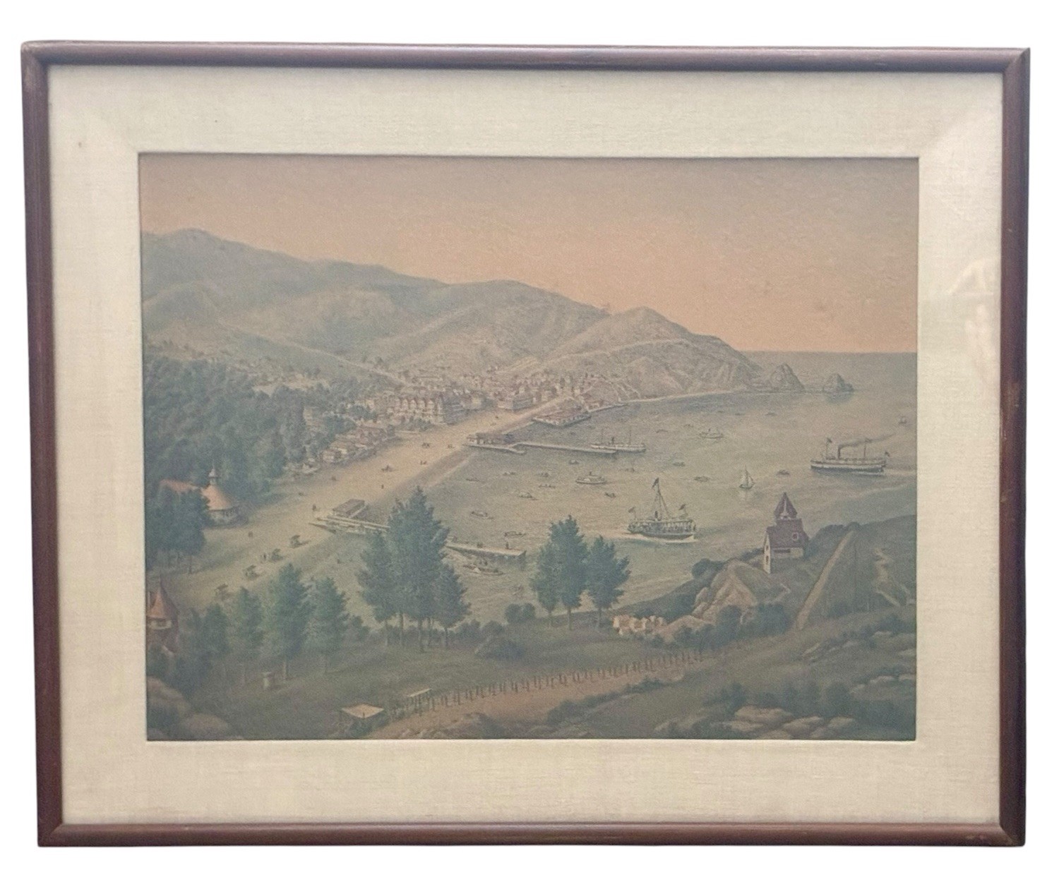 Antique Kurz & Allison Catalina Island c.1887 Lithograph Print 23