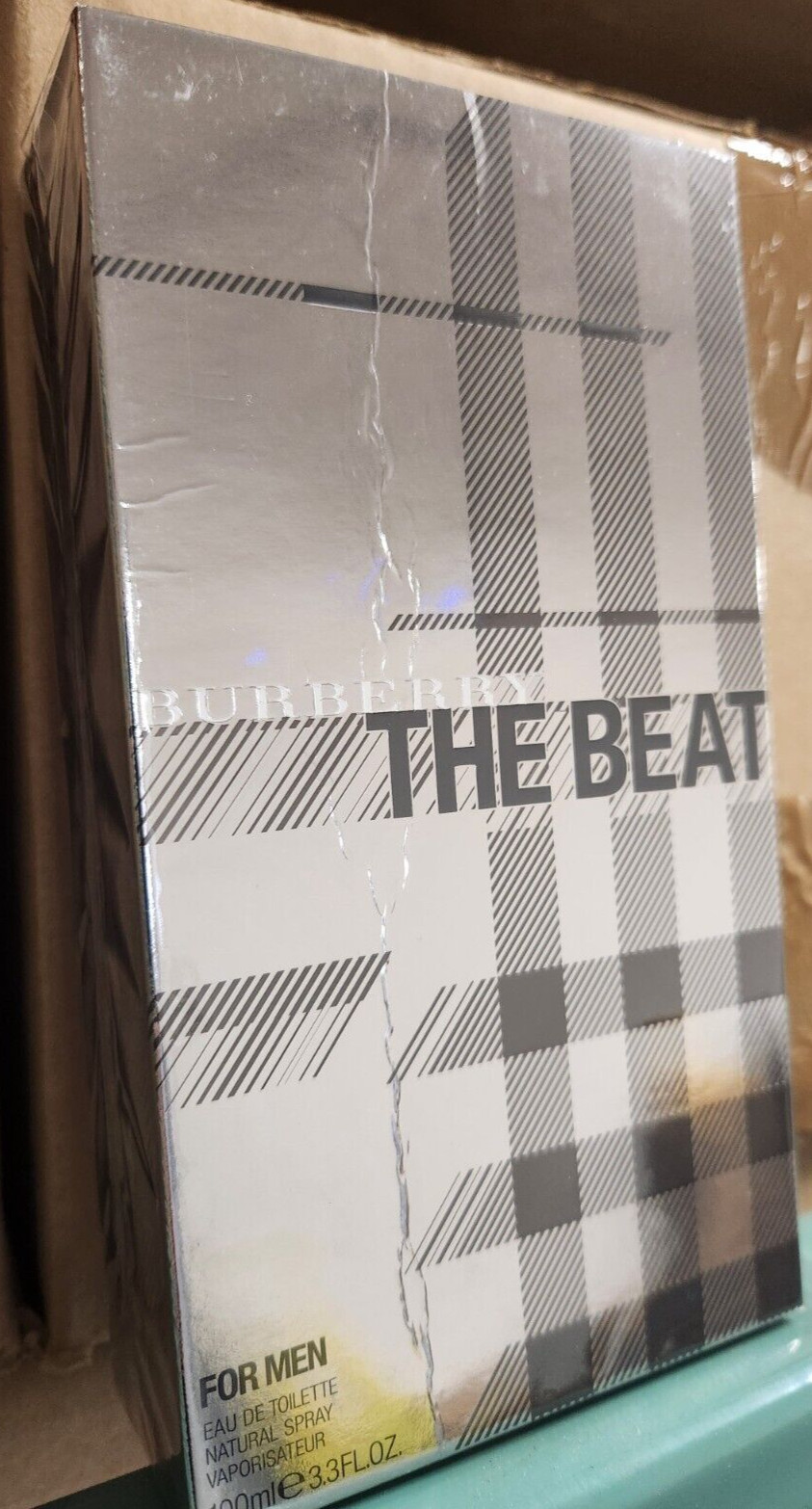The Beat by Burberry 3.3 / 3.3oz Cologne for Men New In Box SLIGHTLY DAMAGED BOX The Beat by Burberry 3.3 / 3.3oz Cologne for Men New In Box SLIGHTLY DAMAGED BOX