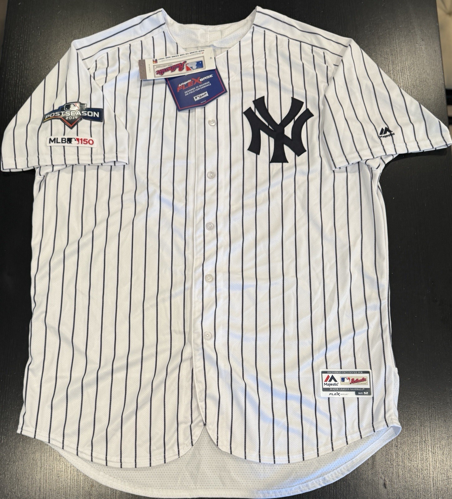 Authentic Gerrit Cole #45 NY Yankees 2019 Playoffs/150th Majestic Jersey 52 NWT Authentic Gerrit Cole #45 NY Yankees 2019 Playoffs/150th Majestic Jersey 52 NWT