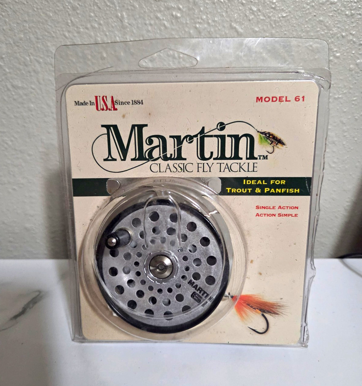 Martin Classic Fly Tackle Model 61 Reel - Made in USA - New In Damaged Pack