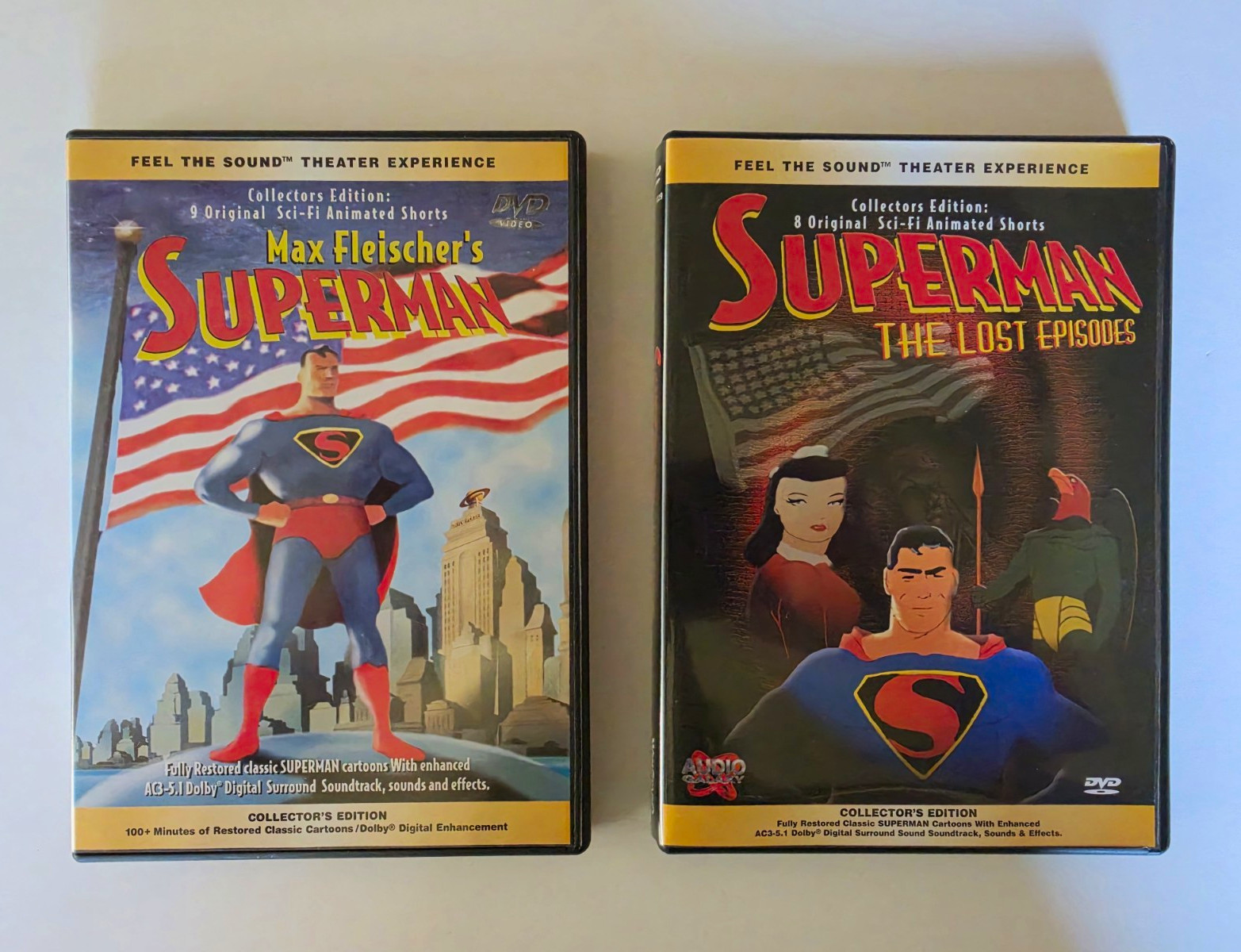 Superman - Max Fleischer's + The Lost Episodes Collector's Editions 2 DVD lot Superman - Max Fleischer's + The Lost Episodes Collector's Editions 2 DVD lot