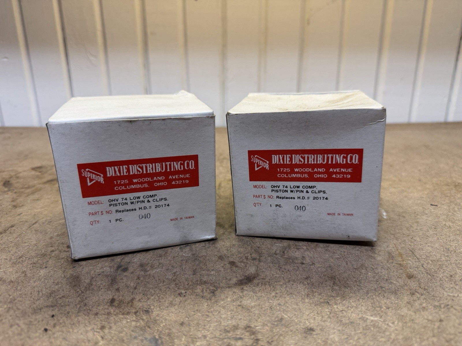 Pair of .040 Over Size Pistons for 1941 to 1977 Harley-Davidson 74 Pair of .040 Over Size Pistons for 1941 to 1977 Harley-Davidson 74