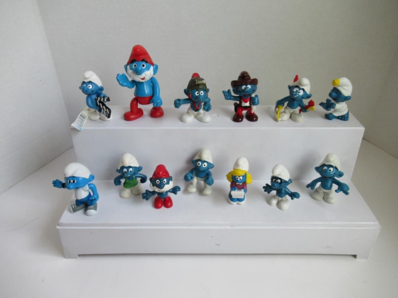 Great Collection of Vintage Schleich Papo and Other Smurf and Smurfette Figures