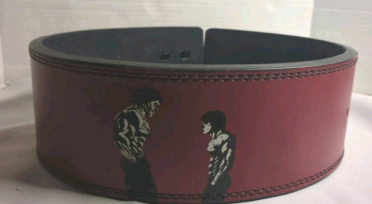 Baki Anime Weightlifting Lever Belt Yujiro Hanma 10mm Thick Gym powerlifting
