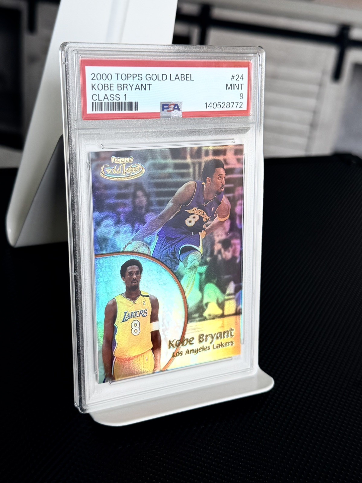 2000-01 Topps Gold Label Class 1 #24 Kobe Bryant Lakers HOF PSA 9 (Low Pop) 2000-01 Topps Gold Label Class 1 #24 Kobe Bryant Lakers HOF PSA 9 (Low Pop)