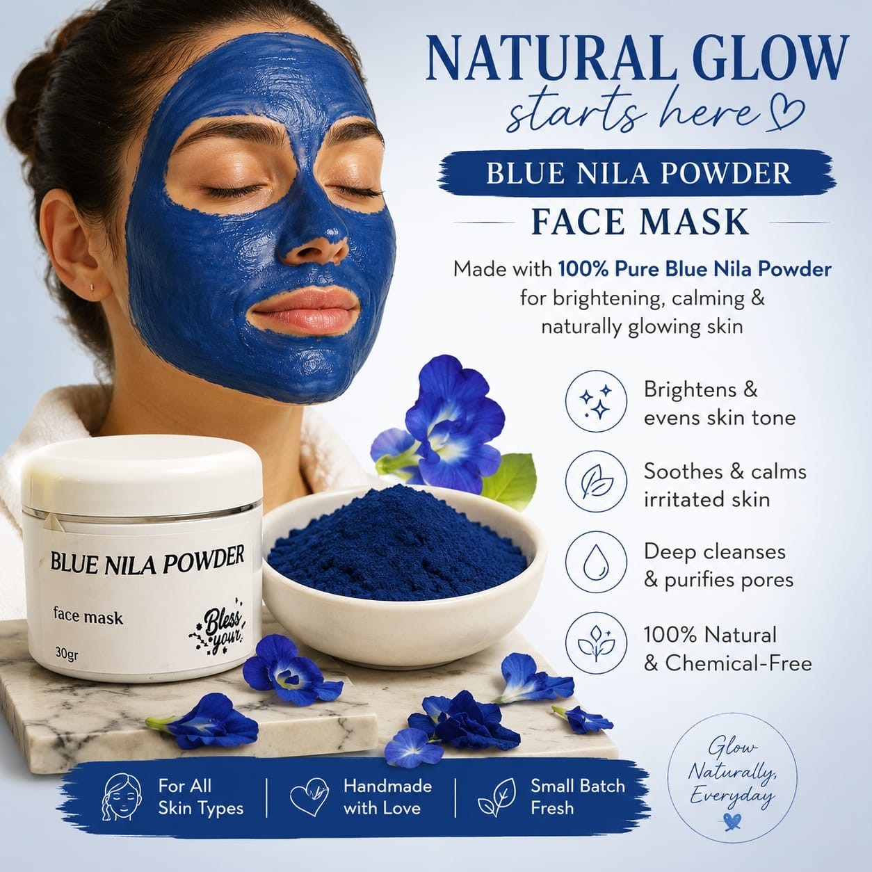100% Pure Moroccan Nila Powder
