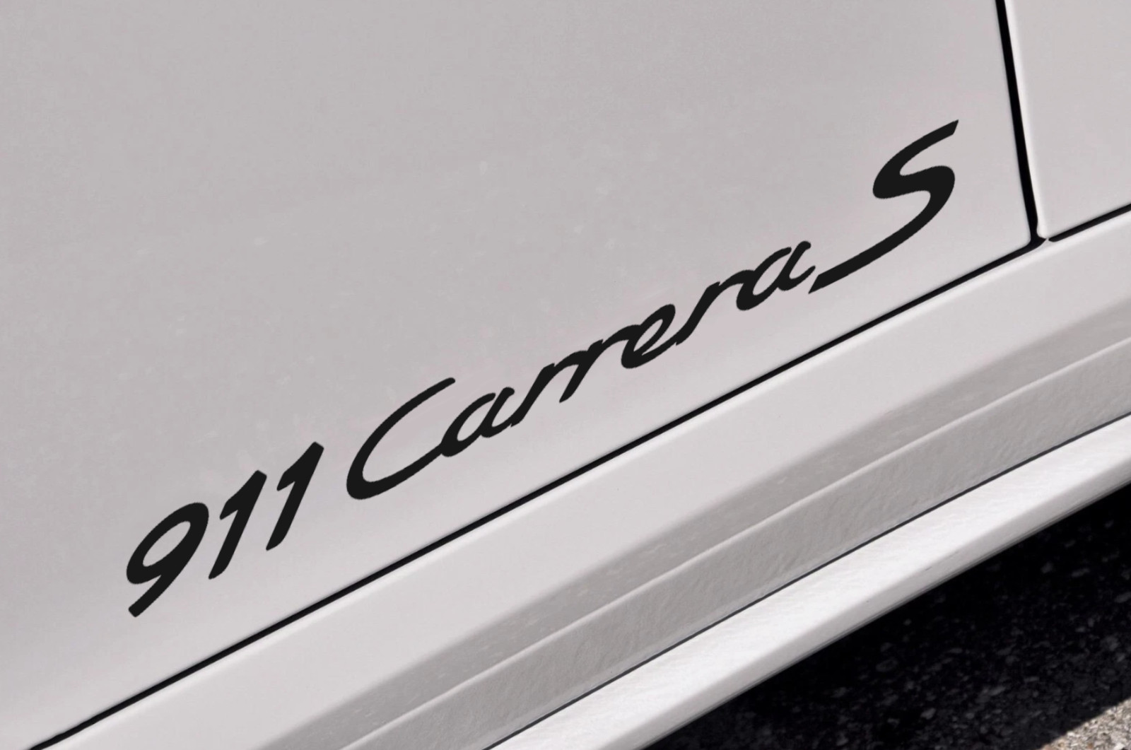 Premium PAIR 2018-24 PORSCHE 911 Carrera S Vinyl Sticker Door Decal Set