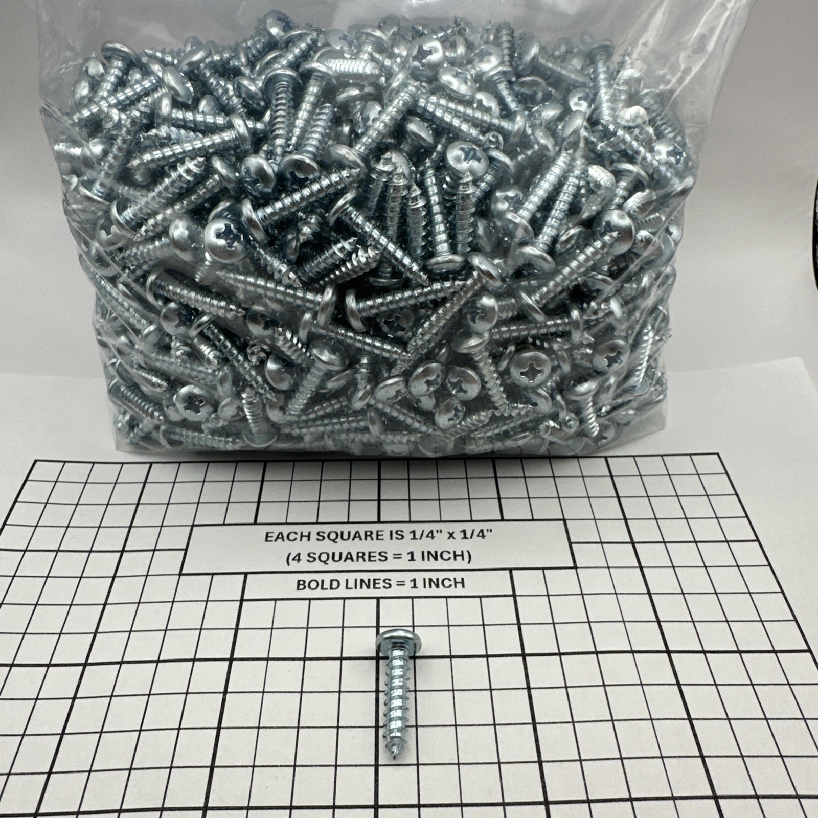 1000 qty 8a X 3/4 Phillips Pan Head Sheet Metal Steel Screw Zinc Plated SMS 1000 qty 8a X 3/4 Phillips Pan Head Sheet Metal Steel Screw Zinc Plated SMS