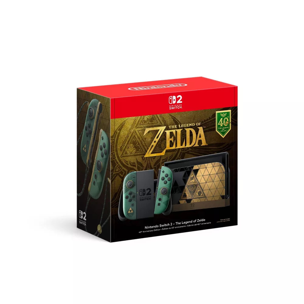 Nintendo Switch 2 The Legend Of Zelda 40th Anniversary Edition PRESALE 11/1 SHIP
