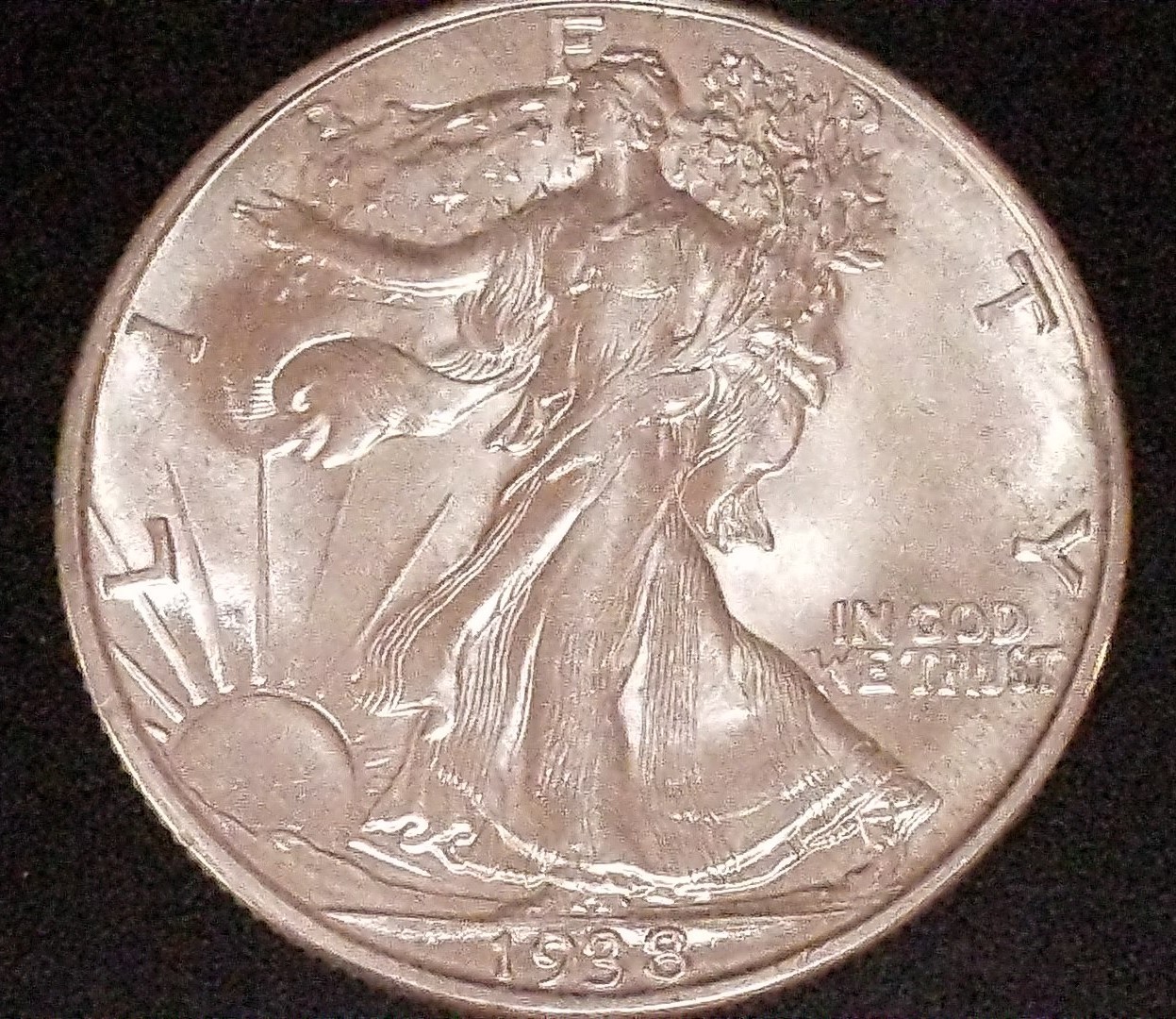 Uncirculated 1938 Philadelphia Mint Walking Liberty Half Choice to Gem BU Uncirculated 1938 Philadelphia Mint Walking Liberty Half Choice to Gem BU
