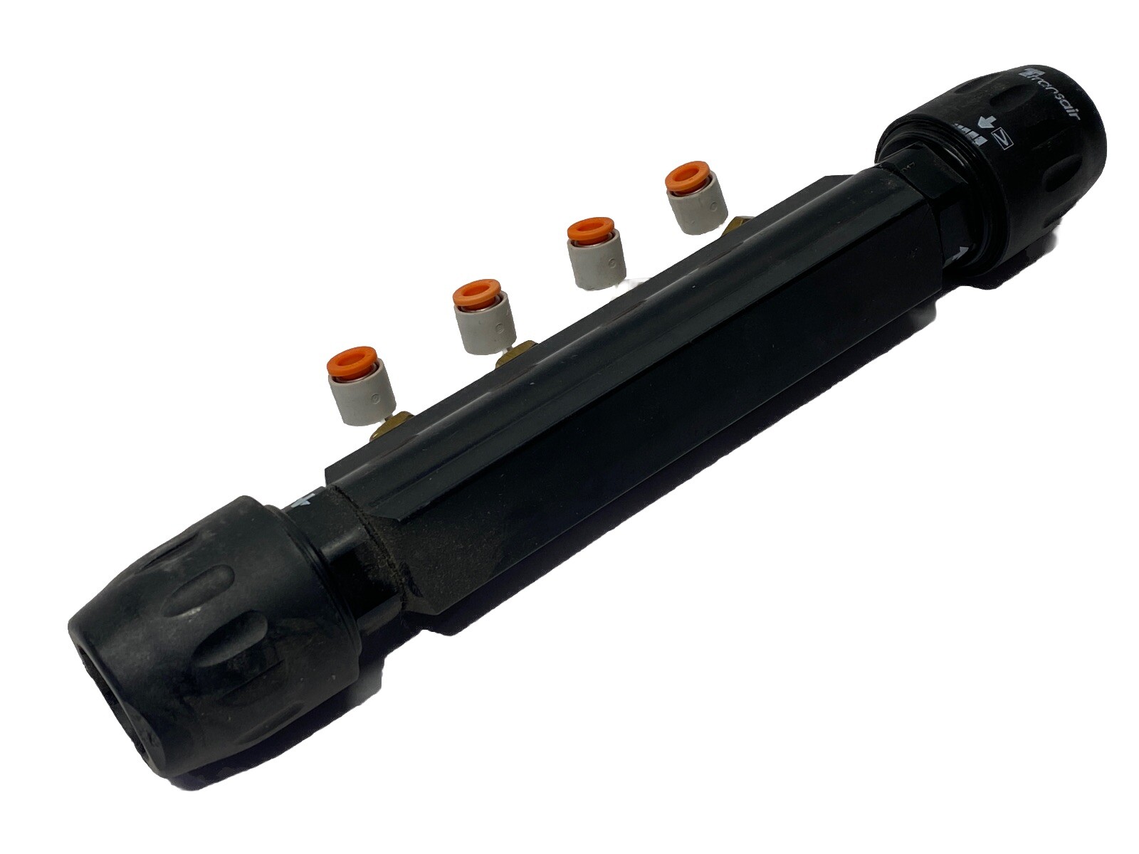 Parker 6651 25 12 04 Transair 4-Port Manifold w/ Nuts