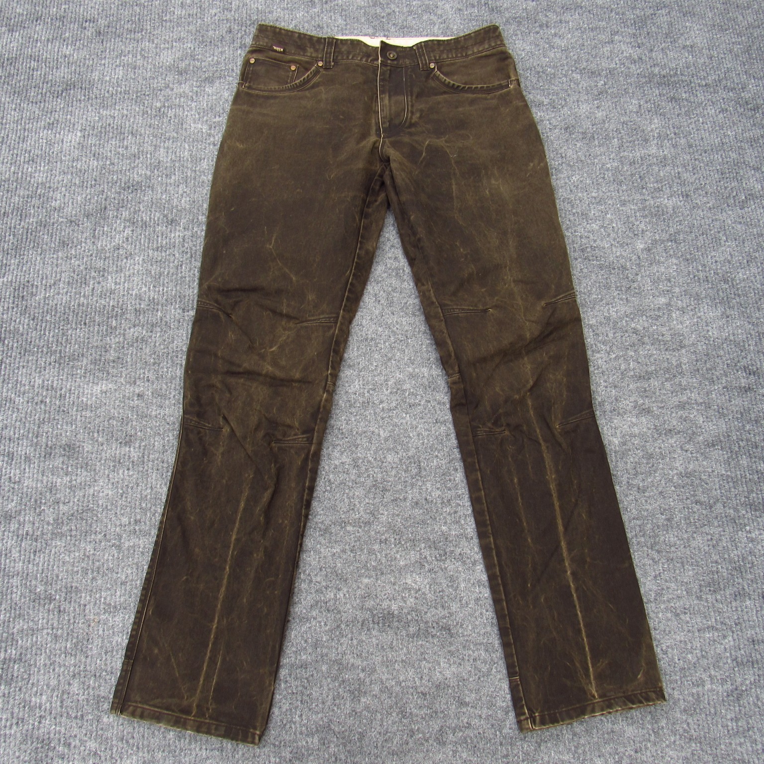 Kuhl Free Rydr Men\'s Pants Size 34x36 Brown Tapered Canvas Cotton Blend Stretch
