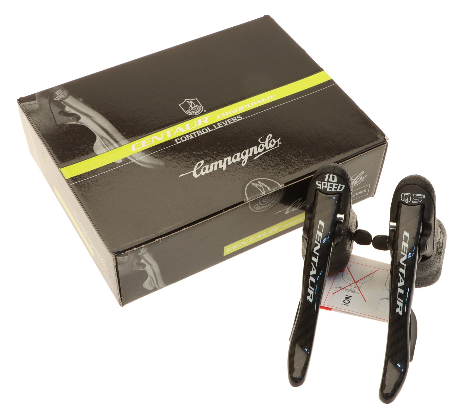 Campagnolo Centaur 10 Speed Carbon QS Ergopower Brake Levers Shifters 07 NOS NEW Campagnolo Centaur 10 Speed Carbon QS Ergopower Brake Levers Shifters 07 NOS NEW