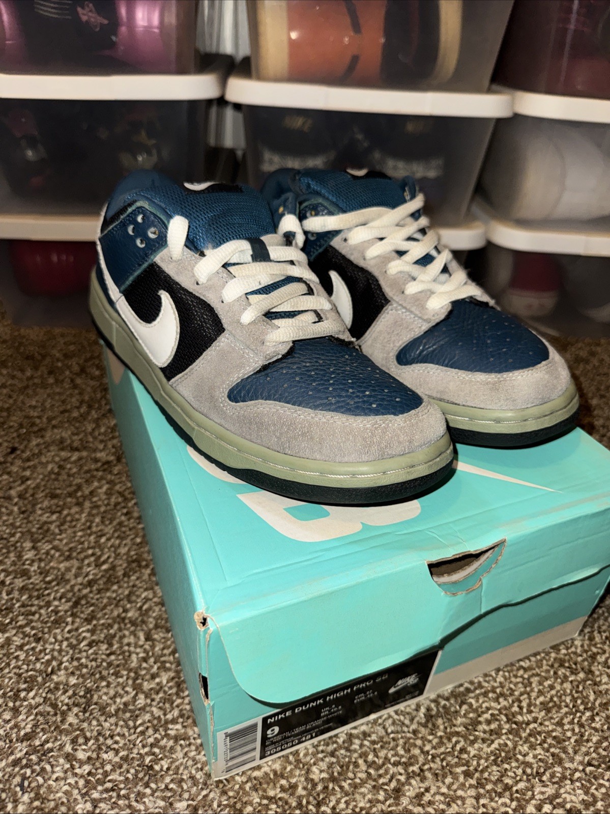 Nike Dunk Low Pro SB Futura 2003 Size 9 Authentic Vintage Used Nike Dunk Low Pro SB Futura 2003 Size 9 Authentic Vintage Used
