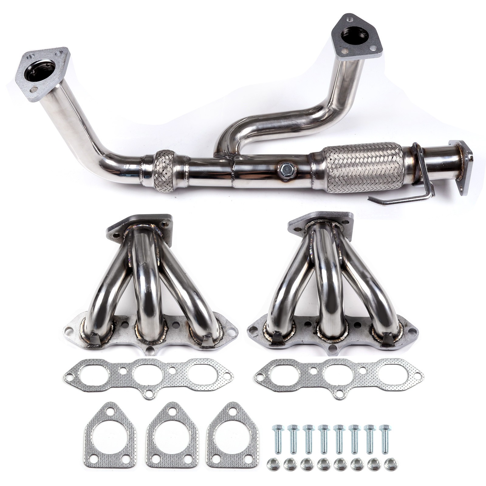 STAINLESS HEADER EXHAUST MANIFOLD FOR 98-02 HONDA ACCORD 3.0L 99-03 ACURA TL CL STAINLESS HEADER EXHAUST MANIFOLD FOR 98-02 HONDA ACCORD 3.0L 99-03 ACURA TL CL