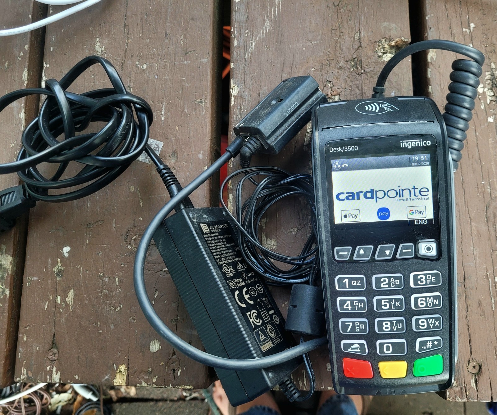 Ingenico Desk/3500 CL/Eth/Mod Credit Card Terminal DES35BA - CardPointe Only
