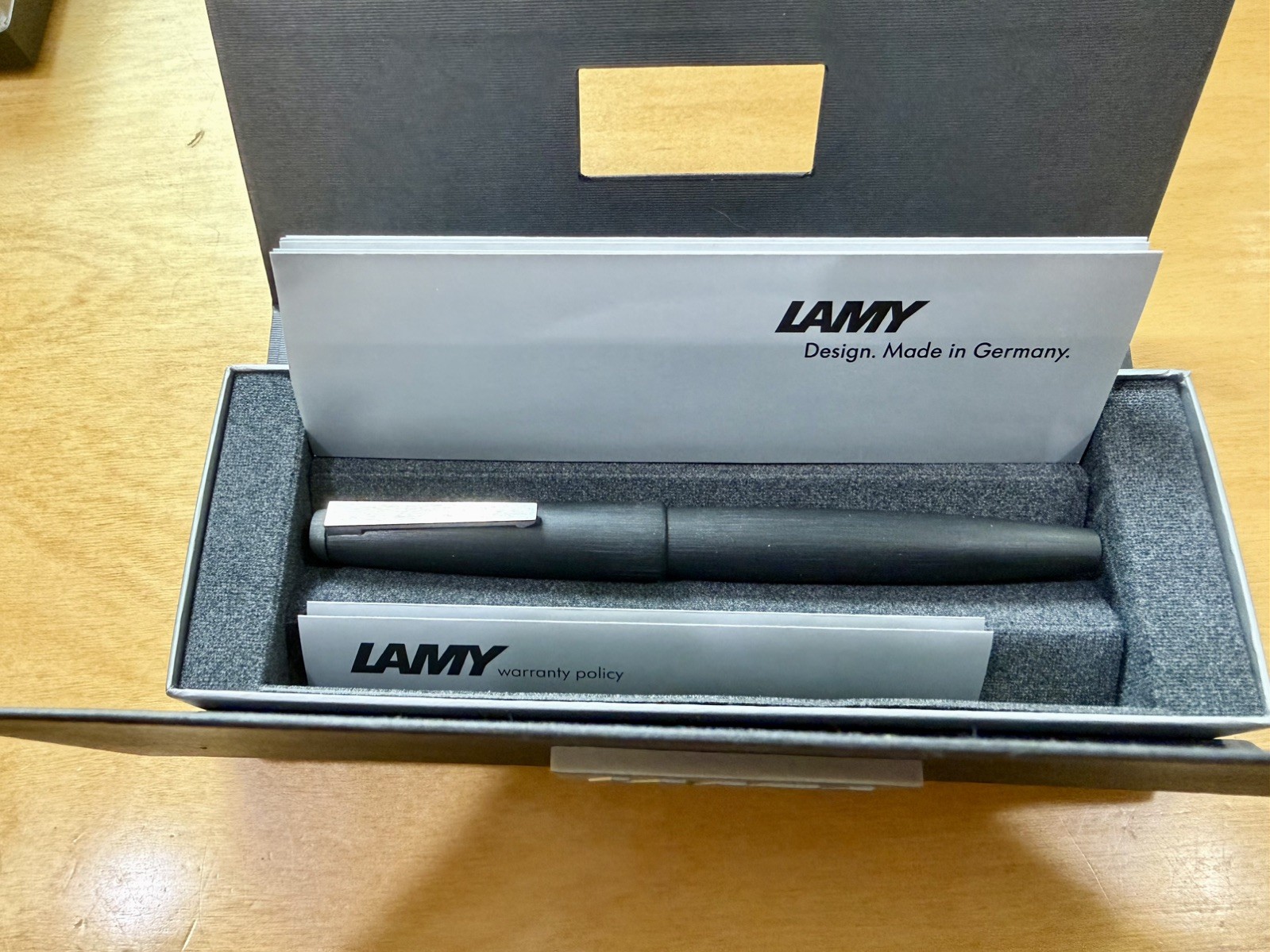 LAMY 2000 Black Extra Fine (EF) Gold Nib Fountain Pen 4000016