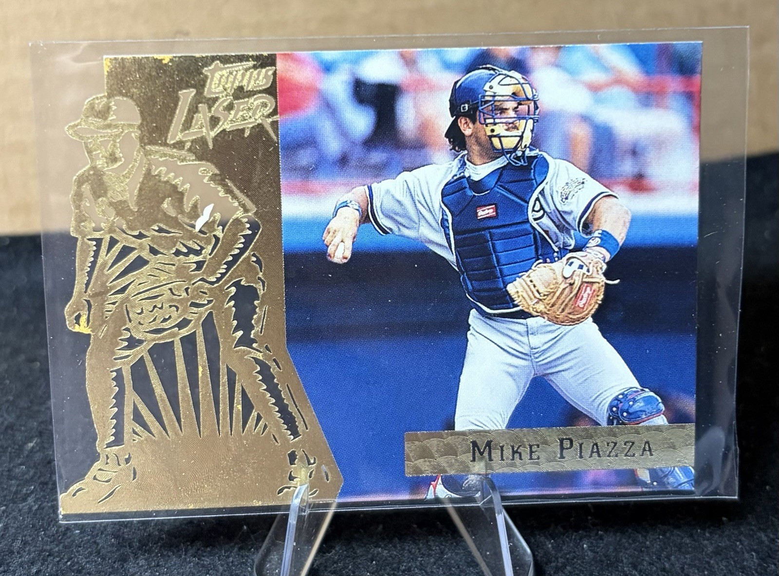 Mike Piazza Los Angeles Dodgers 1996 Topps Laser -  #89