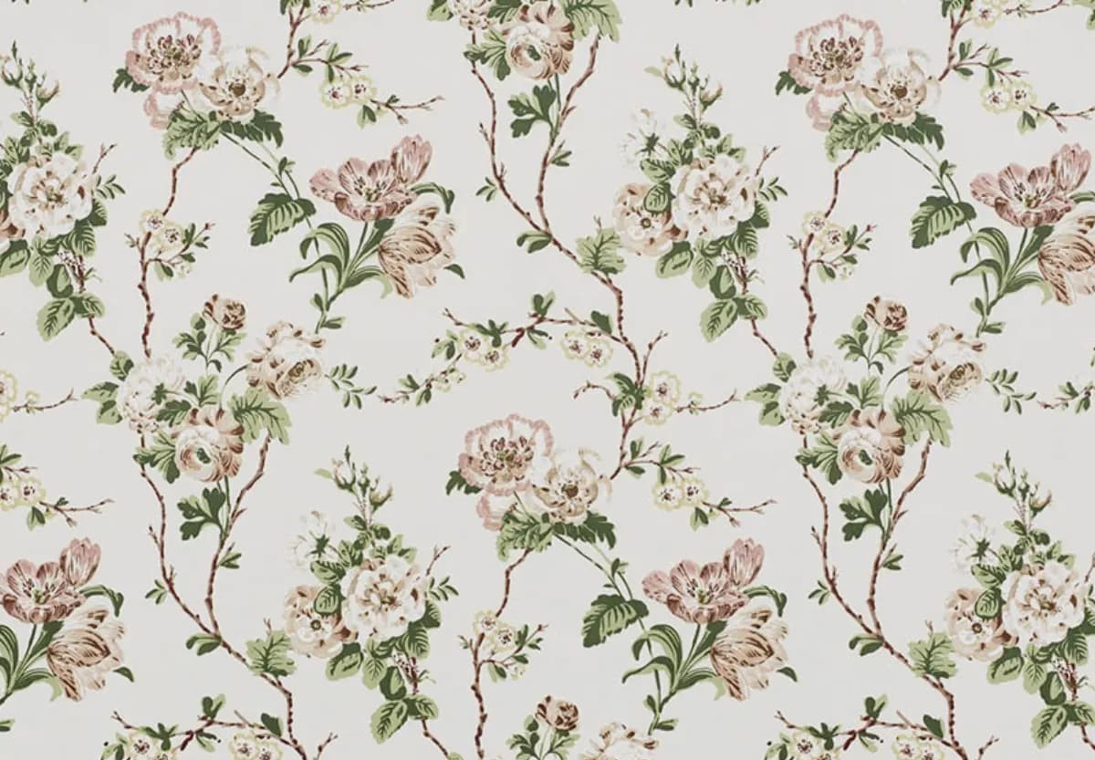 SCHUMACHER CURTAIN FABRIC DESIGN Betty Chintz