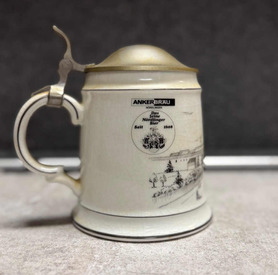 Vintage Ankerbräu Nördlingen Bavaria Limited Edition Porcelain Beer Stein