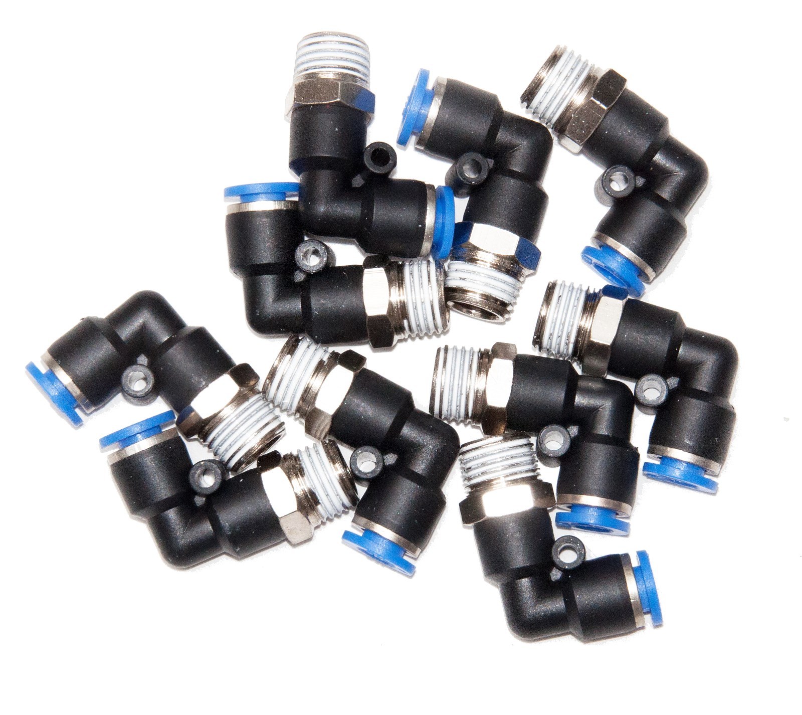 Tube fitting Male elbow, swivel  push to connect, 1/4\