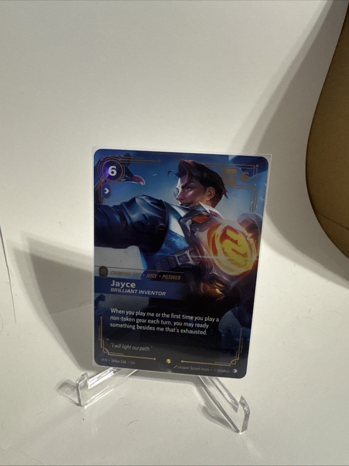 Jayce Brilliant Inventor 068a/166 - Riftbound Vendetta - Alt Art NM Foil English
