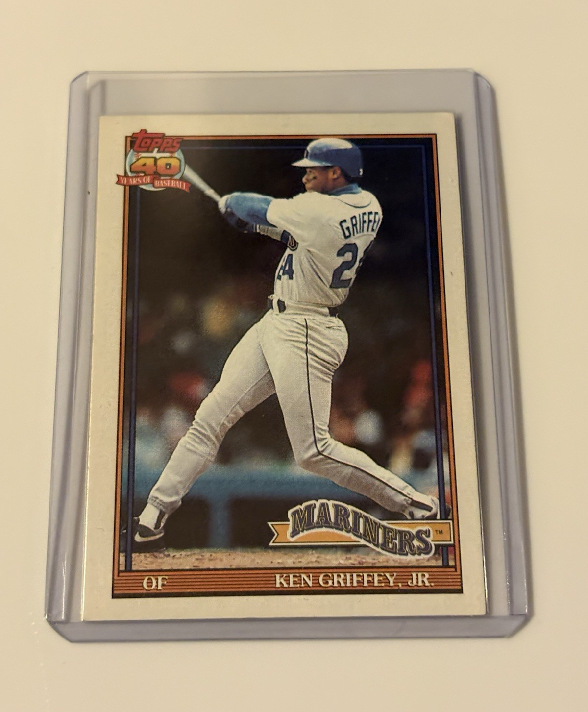 Topps 1991 Topps Ken Griffey Jr Seattle Mariners #790 Topps 40 Years