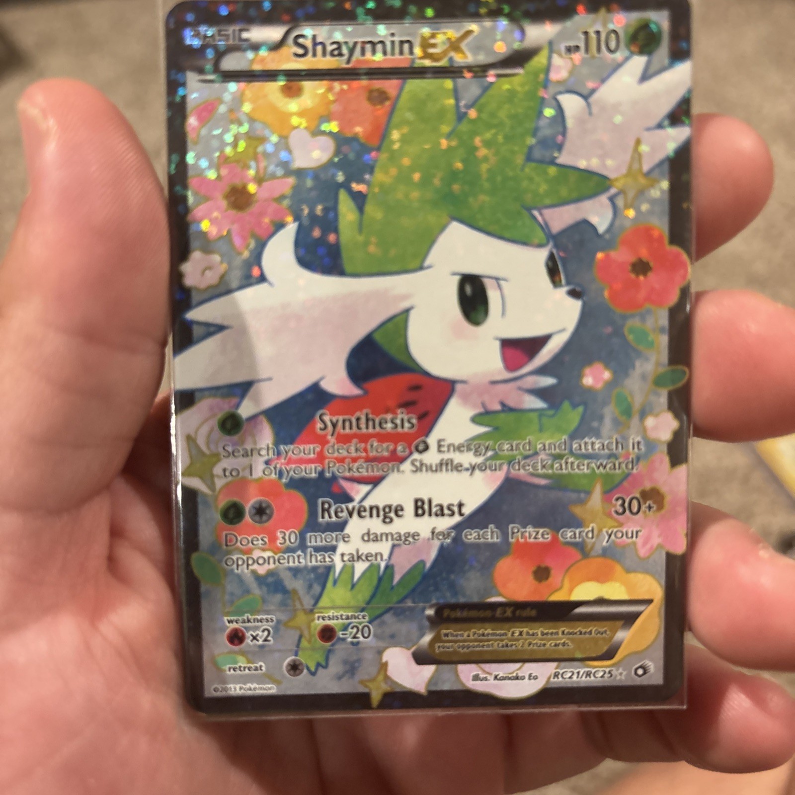 Nintendo Shaymin EX RC21/RC25 Legendary Treasures RC Full Art Holo 2013
