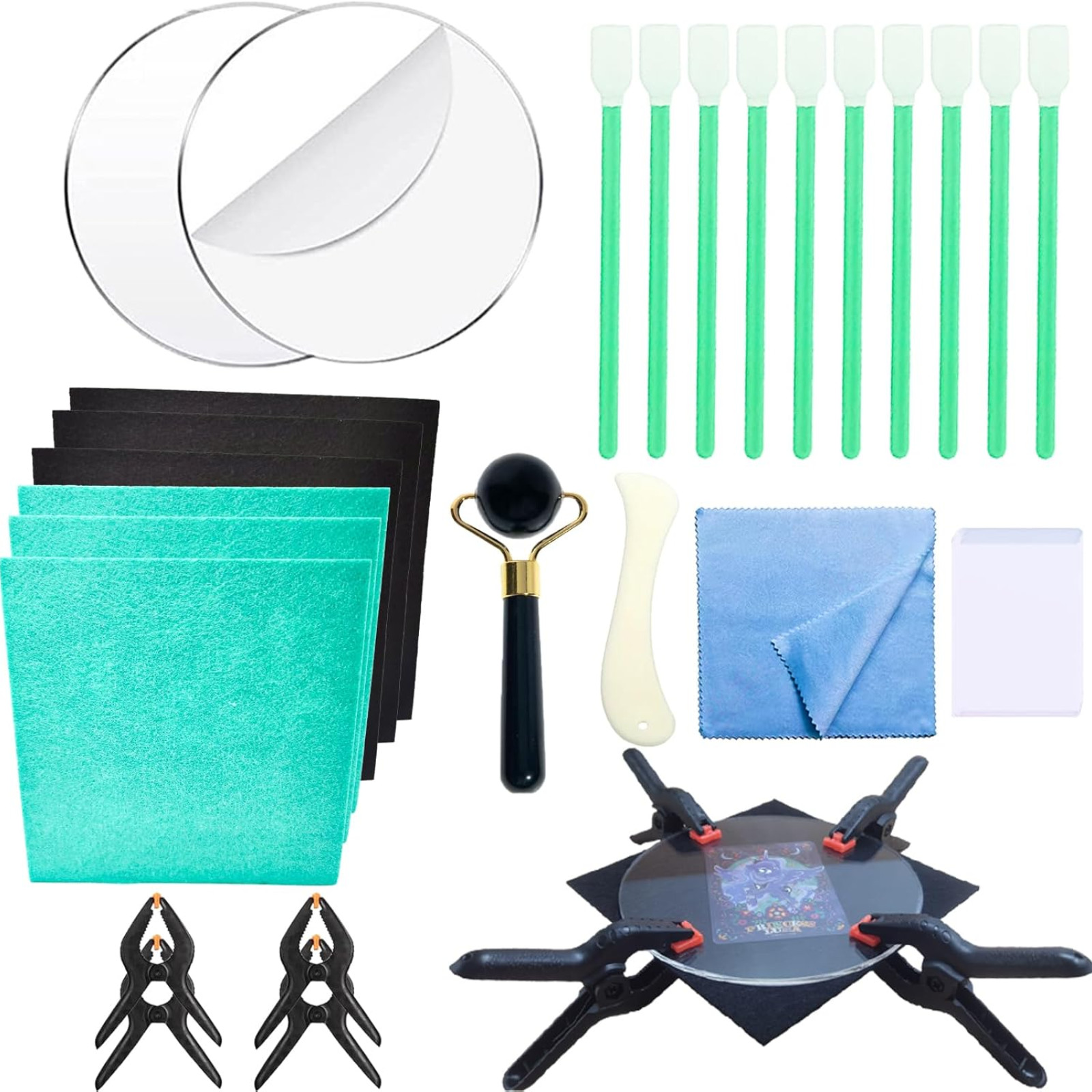 28 PCS Trading Card Cleaning Kit Sports Card Care Cleaning Kit Care Accessory 28 PCS Trading Card Cleaning Kit Sports Card Care Cleaning Kit Care Accessory