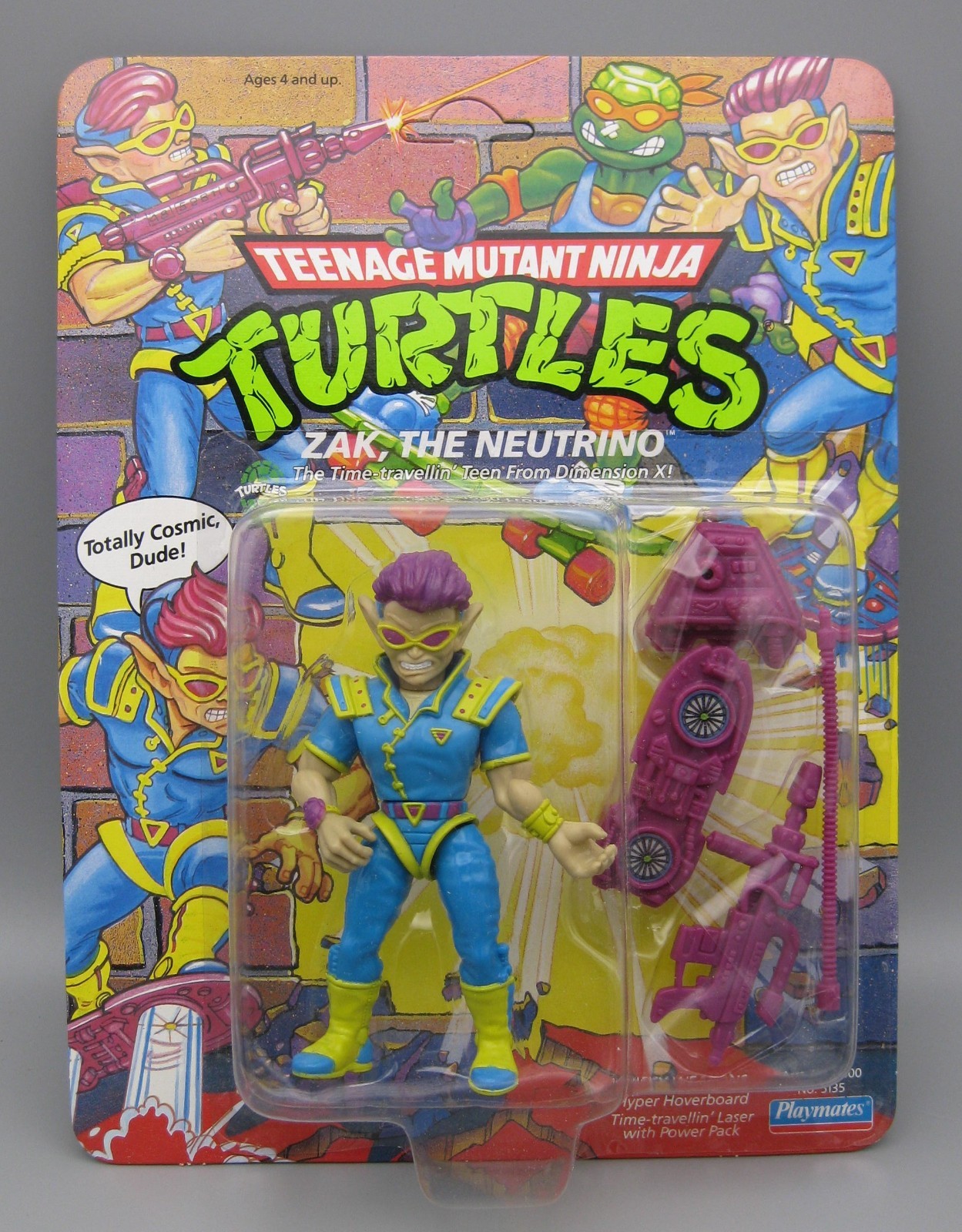 Vintage TMNT Teenage Mutant Ninja Turtles ZAK the Neutrino Playmates 1991 NICE