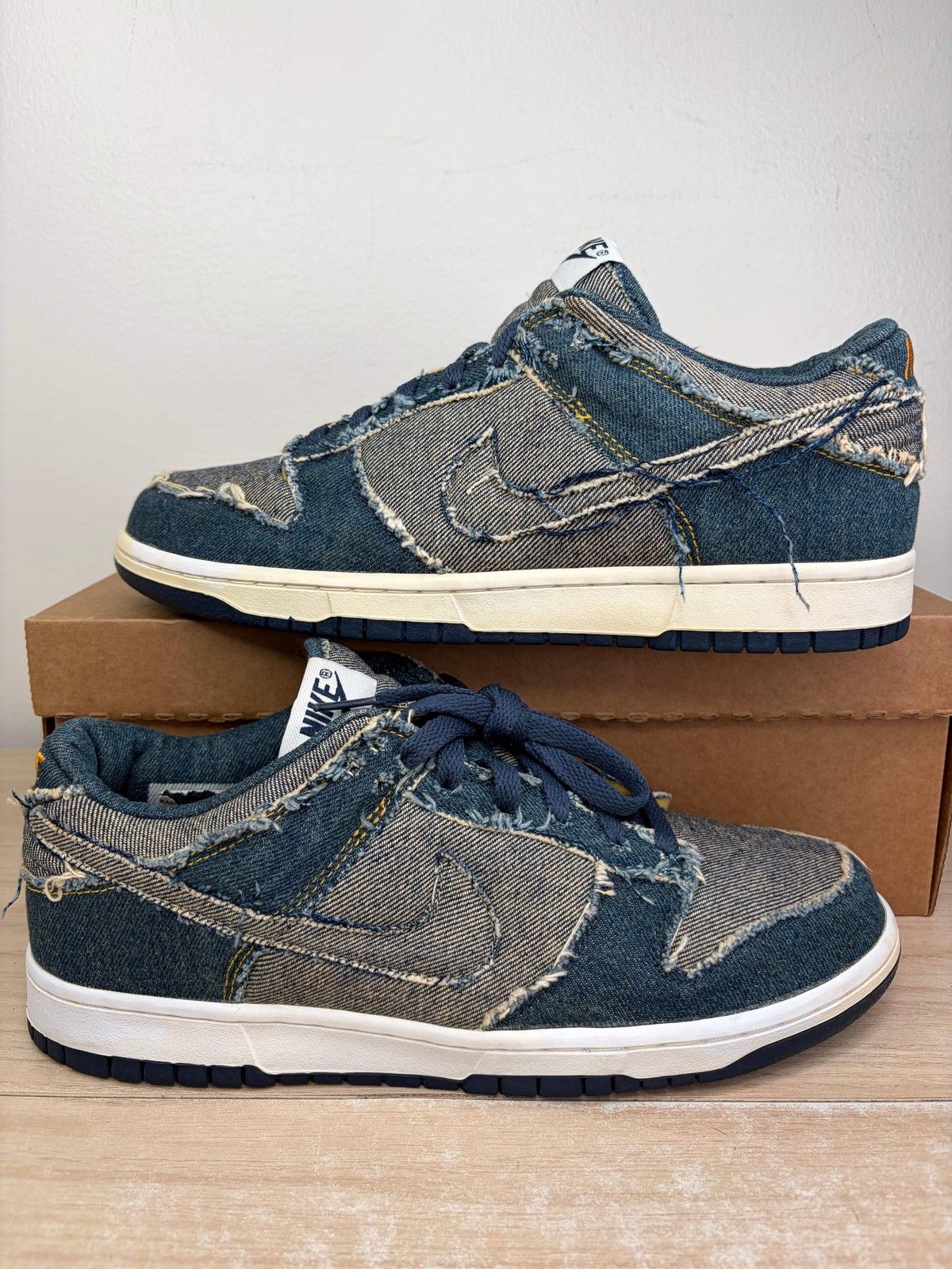 (2006) Sz 10M Dunk Low CL Denim - Preowned, No Box