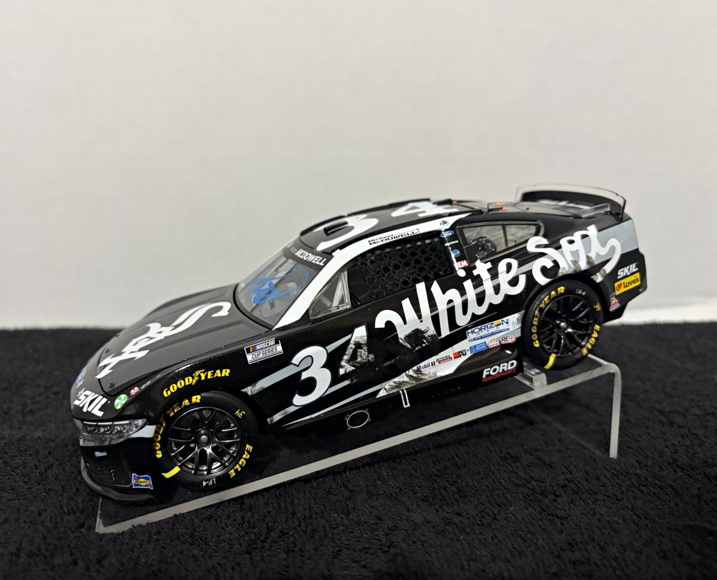 Custom Built 1/24 Autographed Michael McDowell White Sox NASCAR Diecast